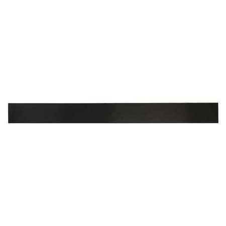 E. JAMES 3/8' Comm. Grade Buna-N Rubber Strip, 2'x36', Black, 60A, 4060-3/8X