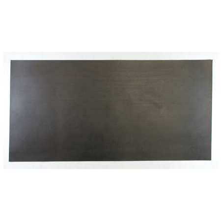 E. JAMES 1/16' High Grade Neoprene Rubber Sheet, 12'x24', Black, 30A, 1030-1/16HGB