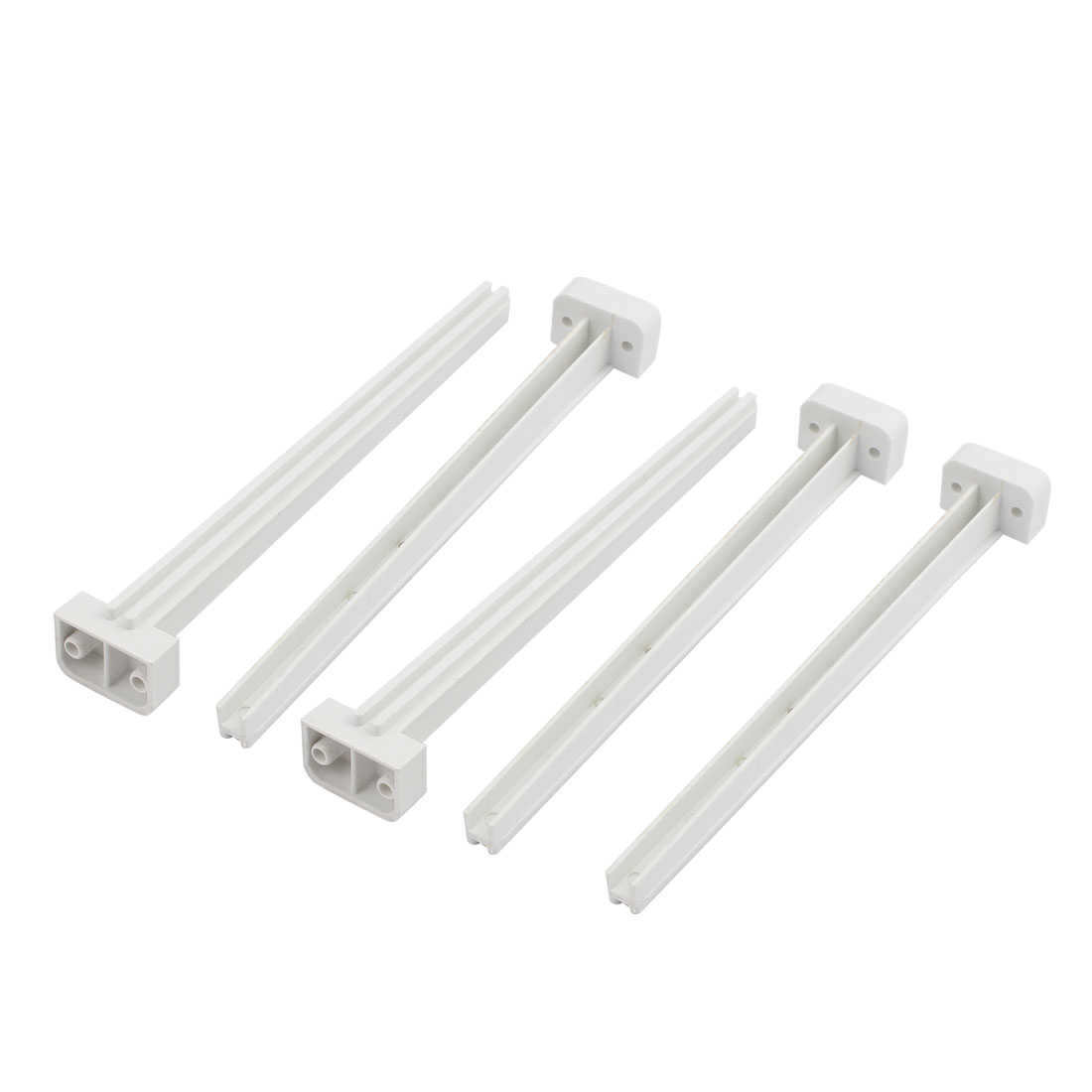 Unique Bargains 5Pcs Vertical Mounting PCB Circuit Board Slot Guide Rail Supporting Bar 159mm