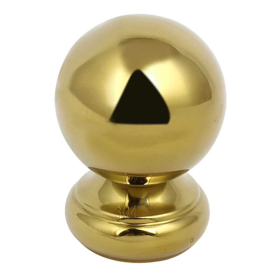 51mm Ball Top Cap 201 Stainless Steel Gold Tone for Stair Newel Fence Post