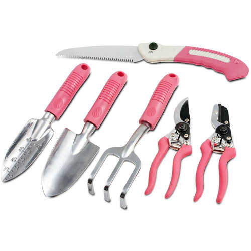 6-Piece Garden Tool Kit, Pink