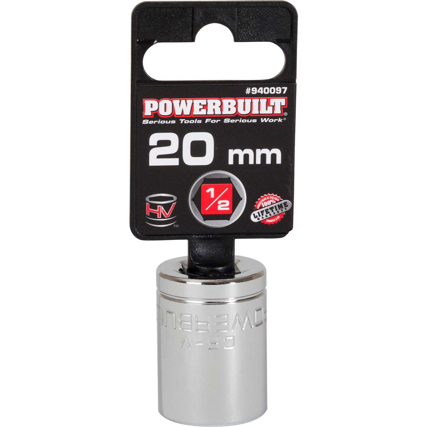 Powerbuilt 1/2' Dr. 20mm 6Pt Socket - 940097