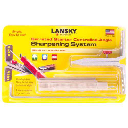 *Lansky Sharpening Tool 1 Stone Starter Serrated LK1SS