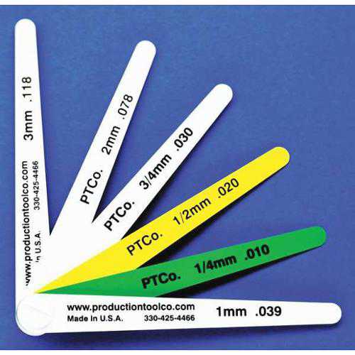 ASSEMBLY TOOL L - 6 Feeler Gauge,0.295 In Thick,4 In L Blade G0162307