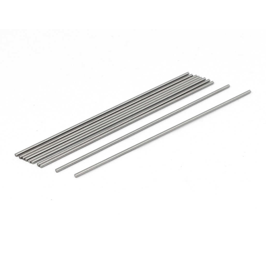 1.5mm Dia 100mm Length HSS Round Shaft Rod Bar Lathe Tools Gray 10pcs