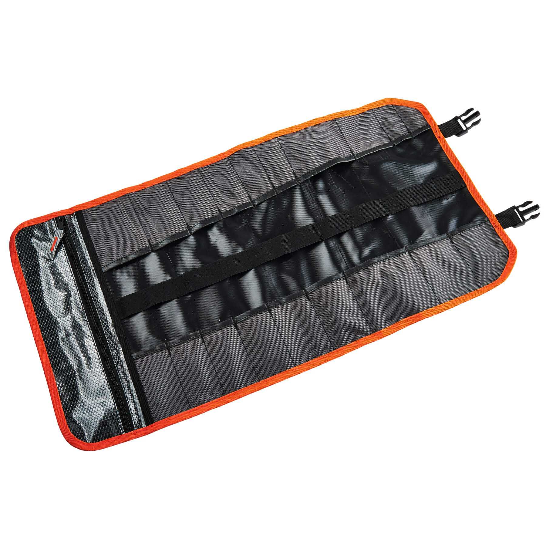 Arsenal 5871 Tool Roll-Up Pouch, 21-Pockets, Polyester, Black