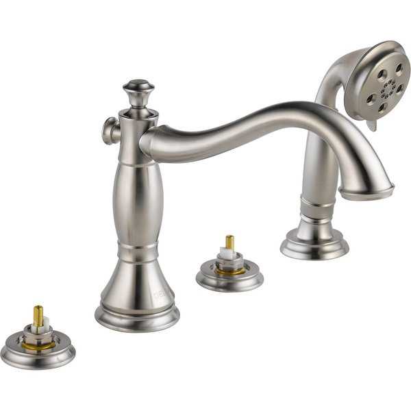 Delta T4797-LHP Cassidy Roman Tub Faucet Trim with Hand Shower - Handles and Rough-In Valve Sold Separately - N/A