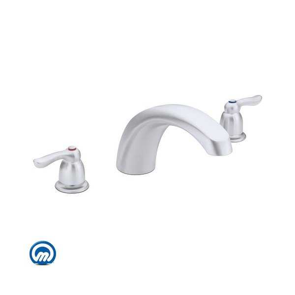 Moen T990 Deck Mounted Roman Tub Faucet Trim from the Chateau Collection (Less Valve) - N/A