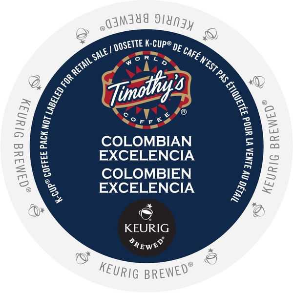 Timothy's Colombian Excelencia K-Cup Portion Pack