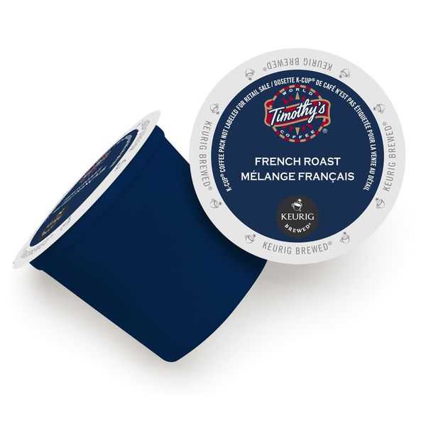 Timothy's World Coffee French Roast K-Cup Portion Pack